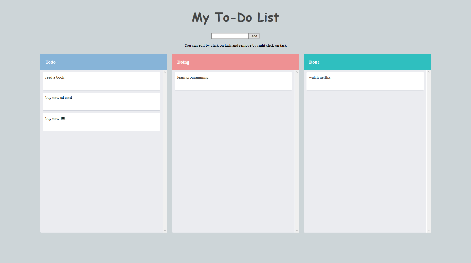 Day 10 Kanban Board
