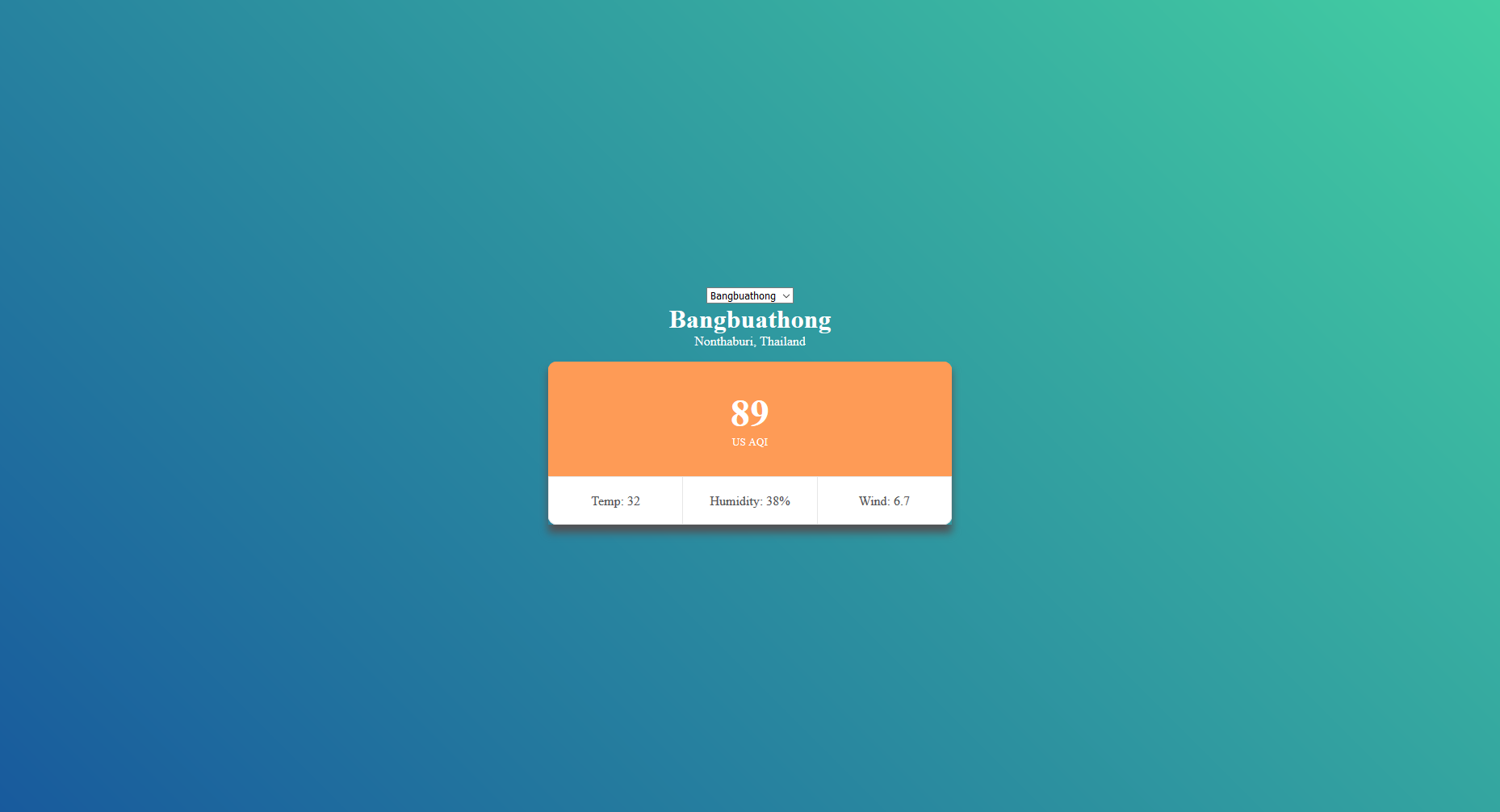 Day 12 Air Quality Visualizer (Mock Data)
